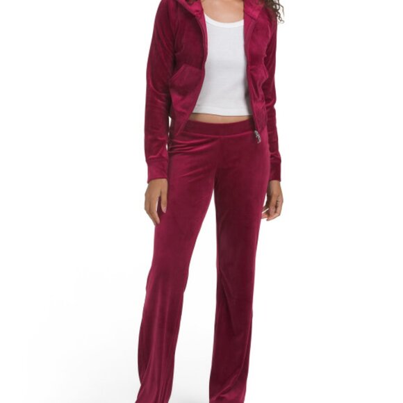 Juicy Couture Velour Dark Crimson Tracksuit - Picture 2 of 2